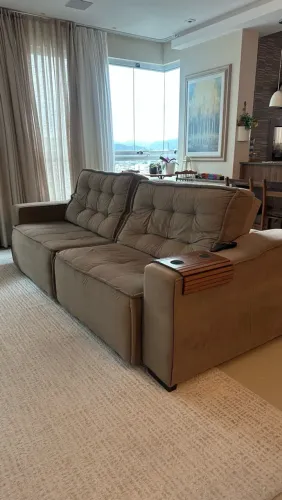 Sofá 2 lugares com chaise retrátil