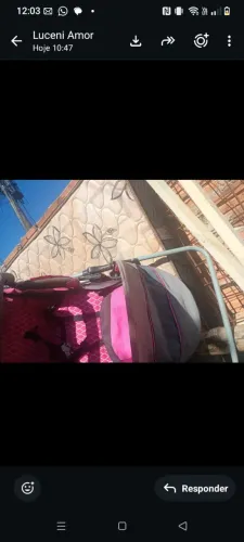Carrinho de bebê feminino usado condições de uso