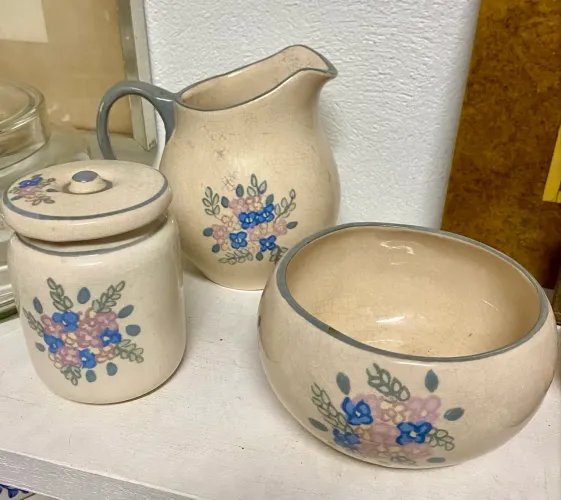 Conjunto Louças Vintage Cerâmica