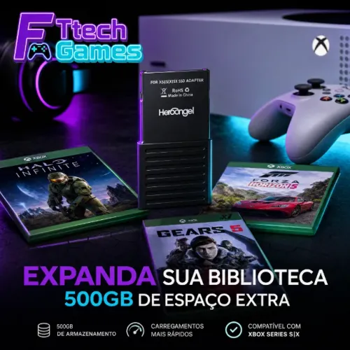 Adeus, Pouco Espaço! Expanda seu Xbox Series S com 500GB! Cartão de expansão