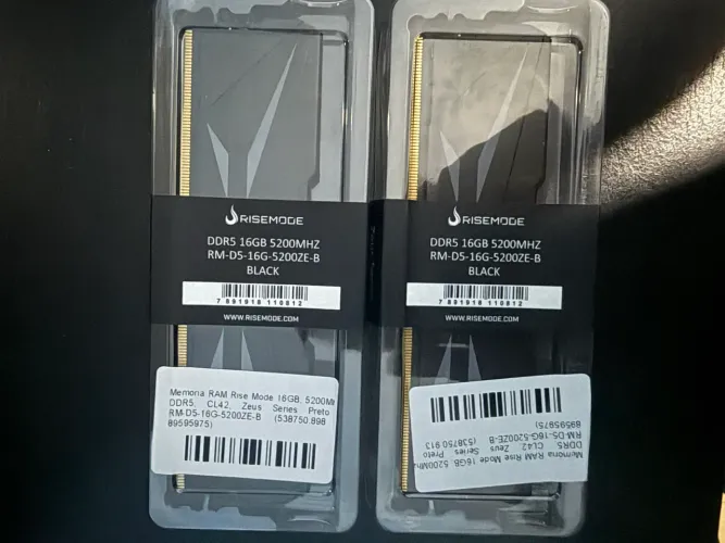 Memória RAM DDR5 Rise Mode 32GB (2x16gb) CL42 5200Mhz