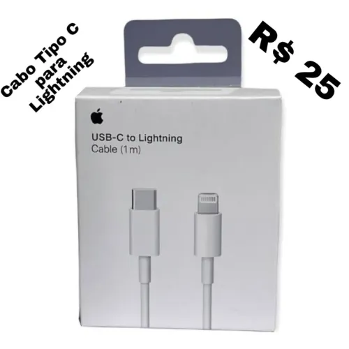 Cabo para Iphone Lightning R$ 25