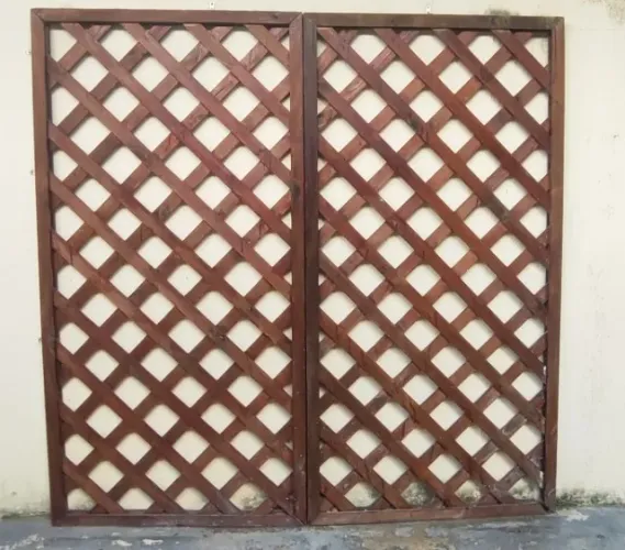 Treliças de Madeira para Jardim Vertical e Trepadeiras (2 Peças)