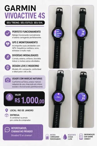 Garmin 4s preto