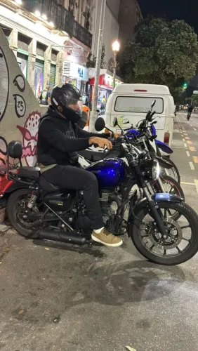 Meteor 350 fireball azul