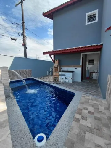 Sobrado Novo com Piscina à Venda em Agenor de Campos  Mongaguá/SP