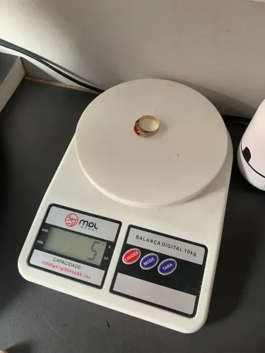 Anel de formatura em ouro 18k, 5g.