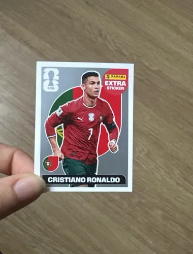 Figurinha Panini Extra Sticker Cristiano Ronaldo Prata