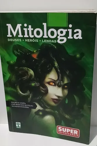 LIVRO MITOLOGIA GREGA CAPA MEDUSA DEUSES HEROIS LENDAS SUPER INTERESSANTE