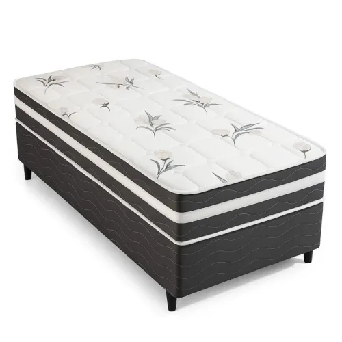 Cama box Viena solteiro( base+ colchão)