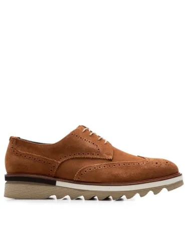 Sapato Masculino Derby Edward Marrom Brogan