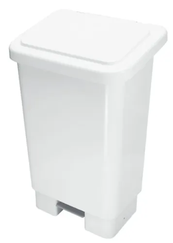 Lixeira Retangular com Pedal 100L Branca