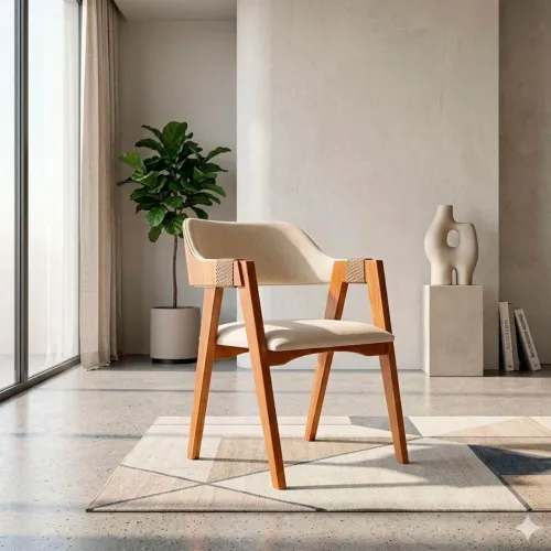 Cadeira Art Assento Florença Tec 614 Mel