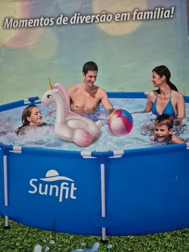 Piscina 5100 litros com estrutura + capa