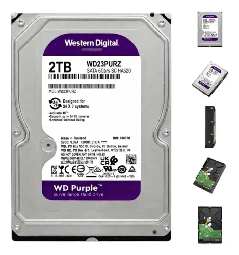 Disco Rígido Interno 2tb Wd Purple P Dvr