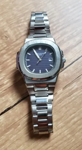 Relógio aço Inox azul Patek Philippe