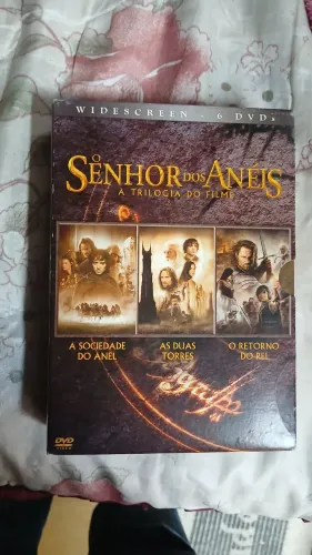 Box triologia dvds filmes O Senhor dos Anéis