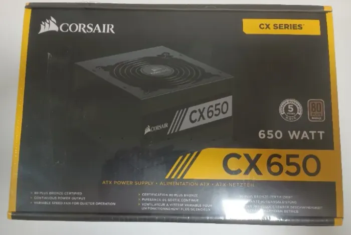 Fonte Corsair CX650 650W 80 Plus Bronze - lacrada