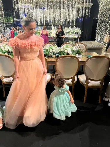 Vestido de Festa 38 - Tule de seda