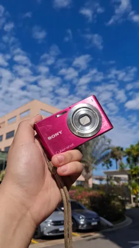 Camera Sony Cyber-Shot W320 14.1 MegaPixels ROSA EM PERFEITO ESTADL