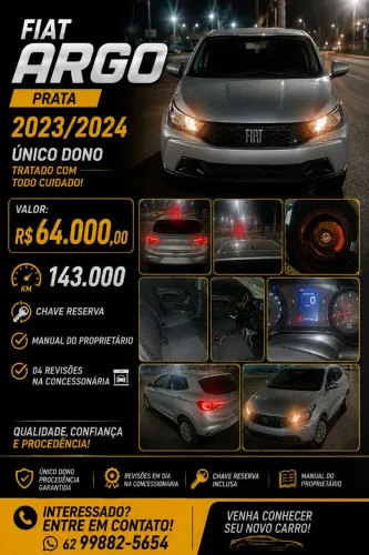 Fiat Argo Drive 1.0 6V Flex 2024