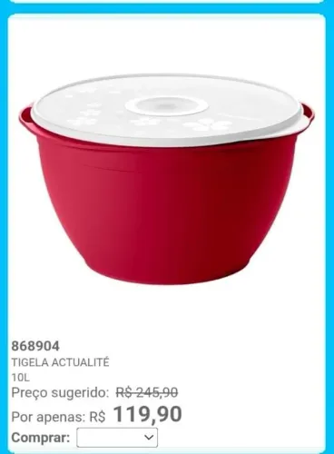 Promoção Tupperware