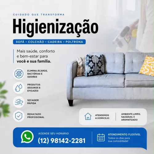 Higienização de estofados