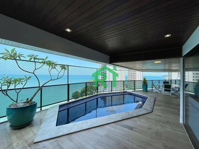 Apartamento Frente Mar, 4 Dormitórios (4 Suítes), 3 Vagas, Área de Lazer, Jardim Astúrias,