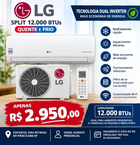 LG Dual Inverter 12.000 BTUs