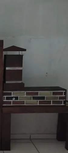 Fogão a lenha  em tijolo refratário. Ótimo para o preparo  de uma saborosa comida caseira.