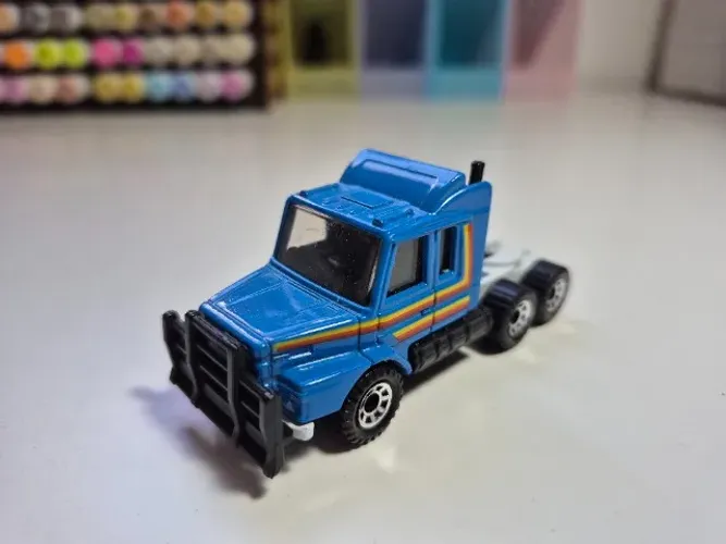 Matchbox Caminhão Lesney azul Scania 1985