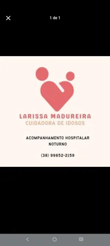 Cuidadora de idosos- Acompanhante hospitalar noturna