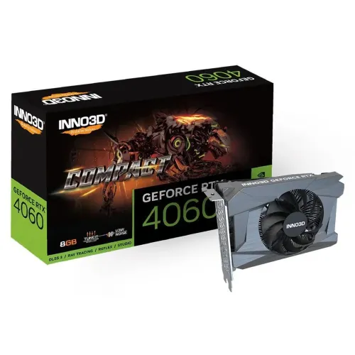 Placa de Vídeo Nvidia RTX 4060 INNO3D nova com caixa completa. Placa Gráfica Gamer.