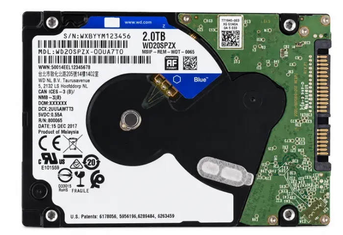 HD WD Blue 2TB Notebook 2.5 SATA Recondicionado