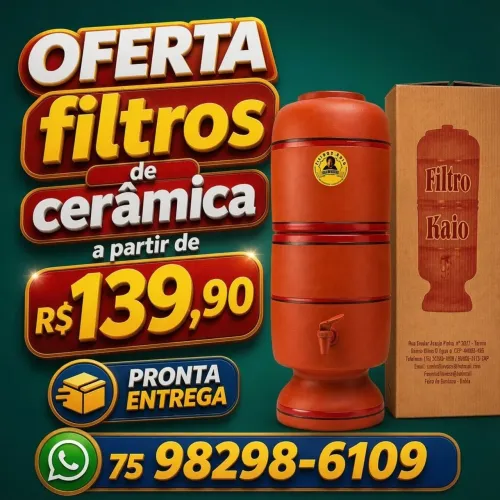 Filtros de barro em promoção - A partir de: