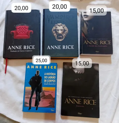Livros Crônicas Vampirescas - Anne Rice - usados