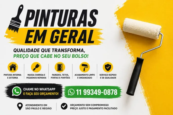 Pintura Residencial - Início Imediato