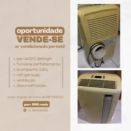Ar condicionado portátil com rodinhas ótima qualidade