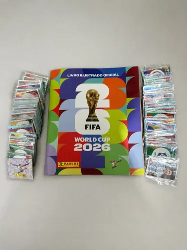 Kit Completo Álbum Copa do Mundo 2026 Panini