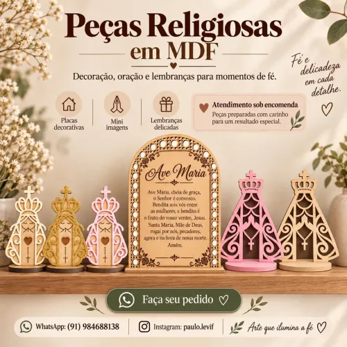 Peças religiosaspara de coração Círio