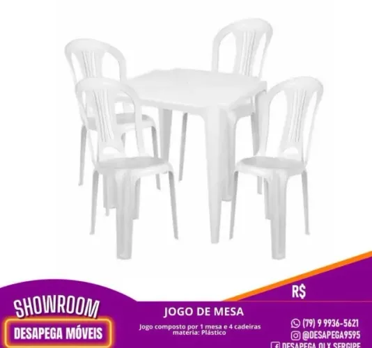 Jogo De Mesa E Cadeira