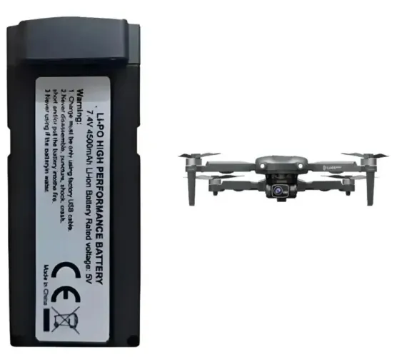Bateria drone L600 Pro Max com gimbal de 3 eixos 4500 mah