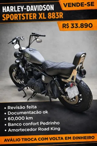 Harley davidson XL 883R - excelente moto