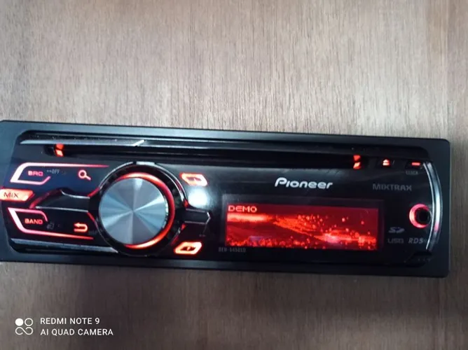 Cd rádio Pioneer deh-5450sd multicolor,USB,SD,mixtrax,semi novo instalado  1500,00