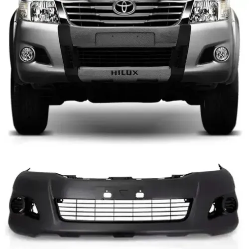 Parachoque Dianteiro Toyota Hilux 2012 à 2015 - Preto Liso - R2A