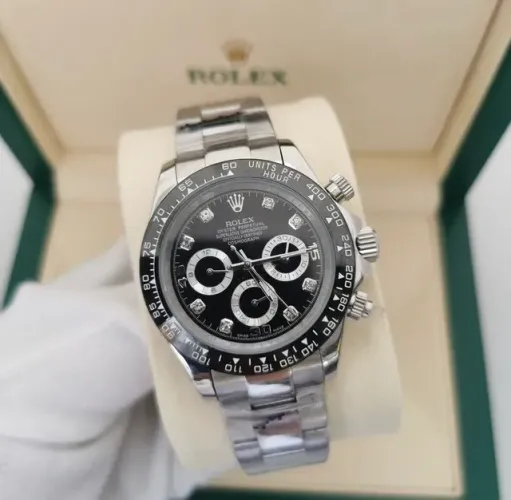 Relogio Rolex Daytona Cravejado Automatico