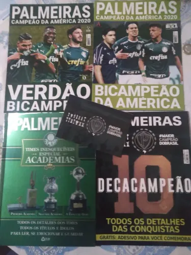 KIT REVISTAS E PÔSTERES PALMEIRAS + DVD