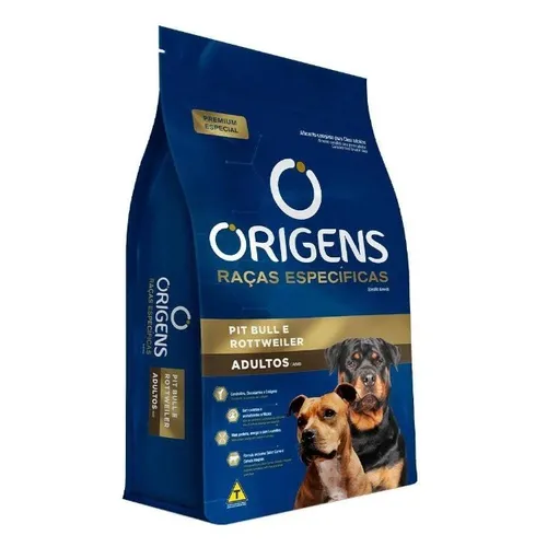 Origens Filhotes Pit Bull e Rottweiler 15 kg Adult Por 175,00 Sem taxa de entrega em Udia