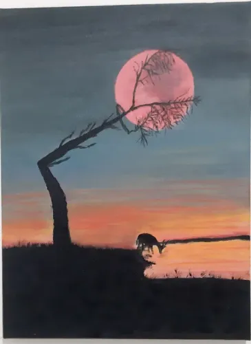 Vendo telas artísticas tinta acrílica 30 X 40