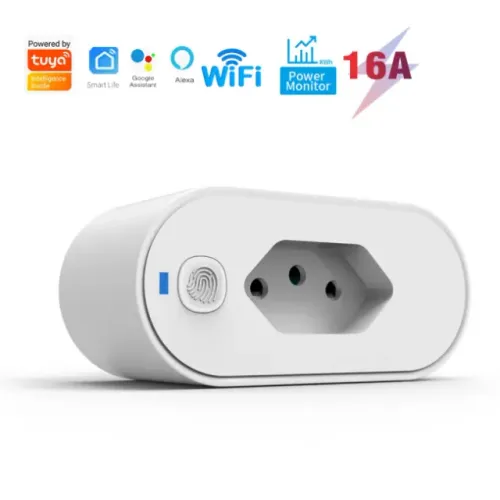 Adaptador Soquete WiFi Controle Smart Compatível com Alexa Google Home Tuya Smartlife 